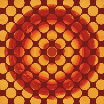 Retro background with circles Stock Illustration