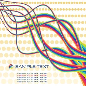 Retro background with copy space vector illustration Stock Illustration