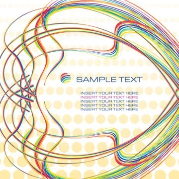 Retro background with copy space vector illustration Illustrazione stock