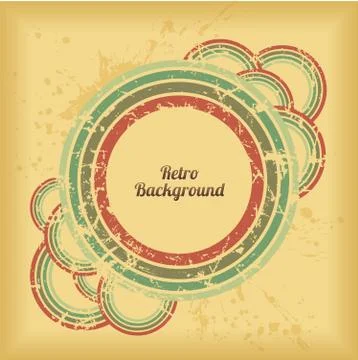 Retro Background Design Illustrazione stock