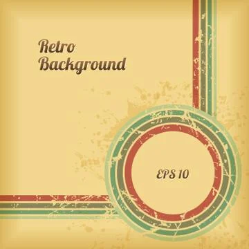 Retro Background Design. Stock Illustration