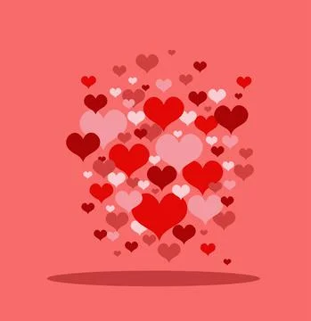 Retro background with heart Stock Illustration