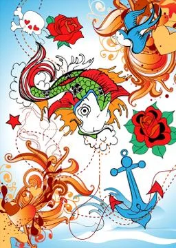 Retro background Stock-Illustration