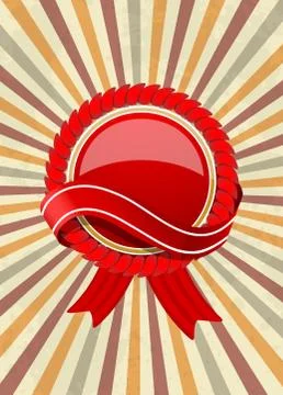 Retro background with label Stock Illustration