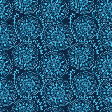 Retro background, lace seamless pattern, ornate endless texture Stock Illustration