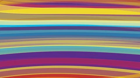 Retro background with multicolored horizontal artistic stripes Stock Illustration
