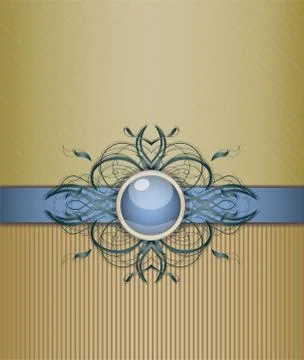 Retro background with ornament. Stock Illustration