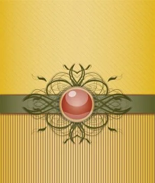 Retro background with ornament Stock Illustration