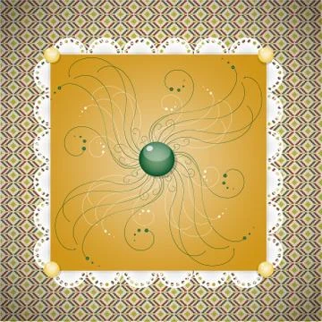 Retro background with pattern. Stock Illustration