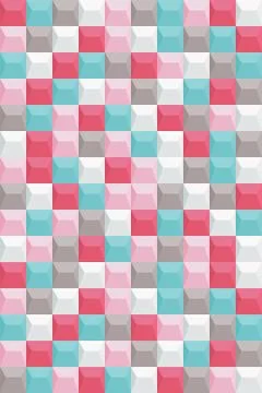 Retro background, pattern square, bright colors, vector. 库存插图