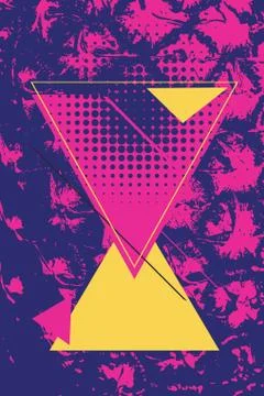 Retro background with pineapple Stock Illustration