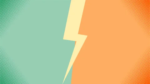 Retro Background With Yellow Lighting and Halftone. 4k Animation Stock Footage 283363368
