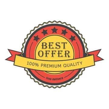 Retro badge Stock Illustration