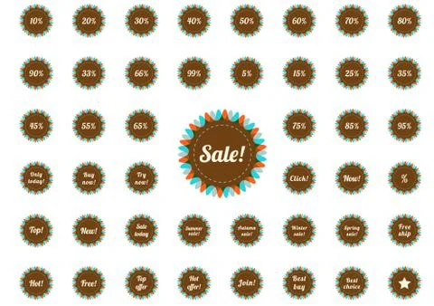 Retro badges set Stock Illustration