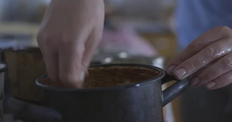Retro baking cakes at home Stock-Footage 111375556