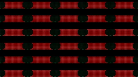 Retro ball dots patterned simple 2d animation in 70s 80s look for stylish Stock Footage 325962341