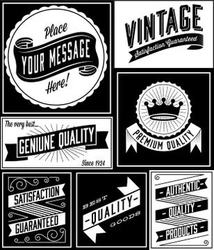 Retro Banner Designs Stock Illustration