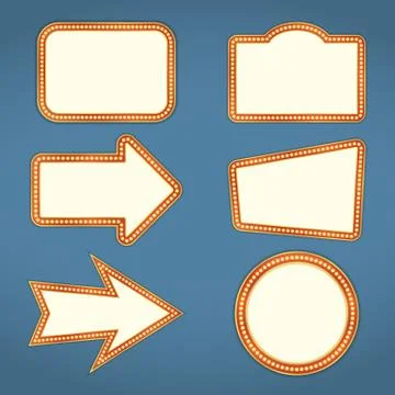 Retro Banners Stock Illustration