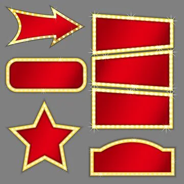 Retro banners set Stock Illustration