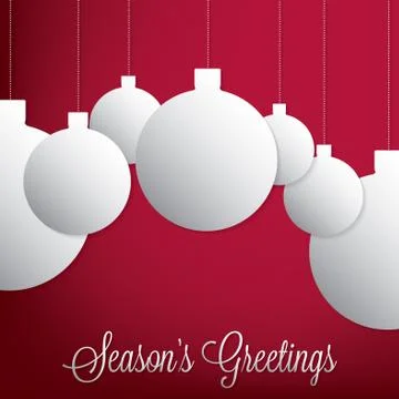 Retro baubles in vector format. Stock Illustration