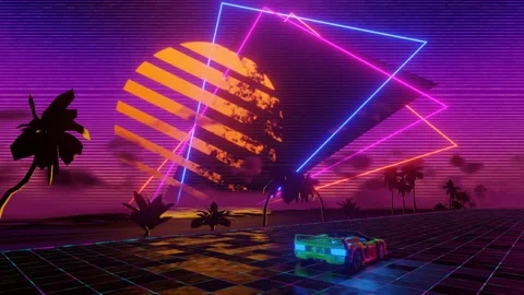 Retro Beach 库存影片 135985341