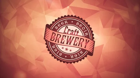 Retro beer label for bar or pub Stock Footage 99578192