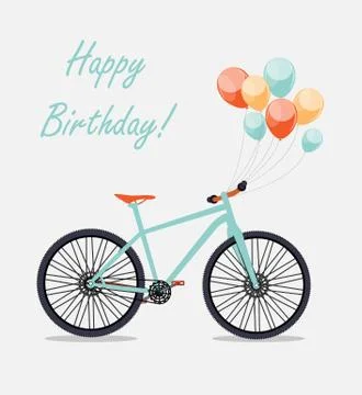 Retro Bicycle Background Vector Illustrator Stock Illustration