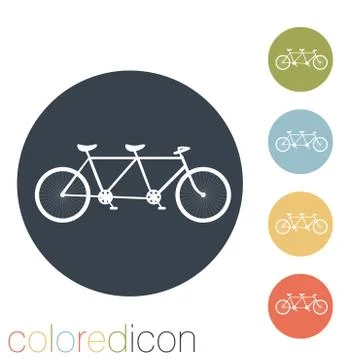 Retro bicycle icon Stock Illustration