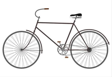 Retro bicycle. Stock Illustration