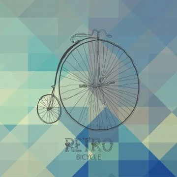 Retro bicycle Stock Illustration