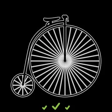 Retro bicycle it is white icon . Stock Illustration