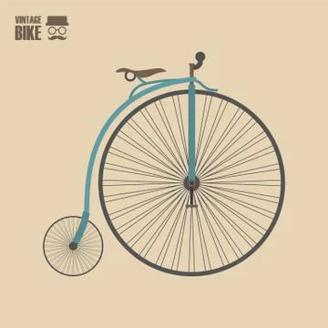 Retro bike Illustrazione stock