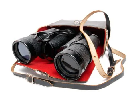 Retro binoculars Stock Photos