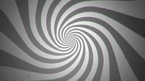 Retro Black and White Spiral Time Tunnel Stock Video Pond5