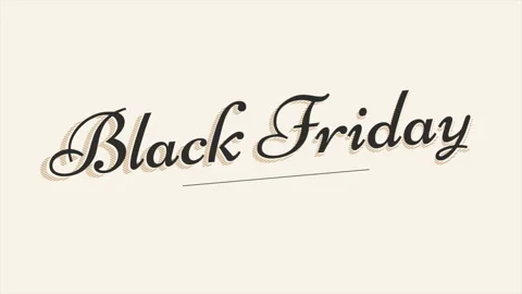 Retro Black Friday text on brown gradient Video stock 254797427