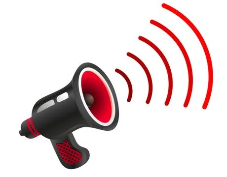 Retro black megaphone. Иллюстрация
