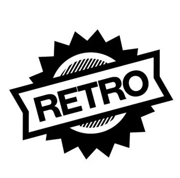 Retro black stamp Illustrazione stock