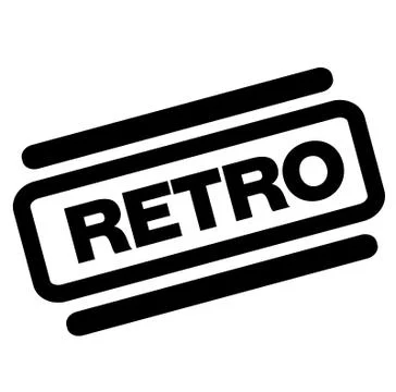 Retro black stamp Illustrazione stock