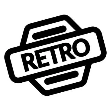 Retro black stamp 스톡 일러스트
