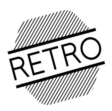 Retro black stamp イラスト素材