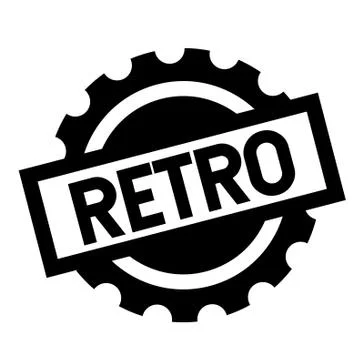 Retro black stamp Illustrazione stock