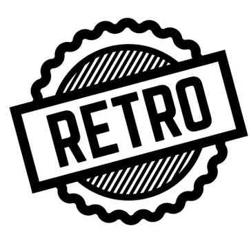 Retro black stamp 스톡 일러스트