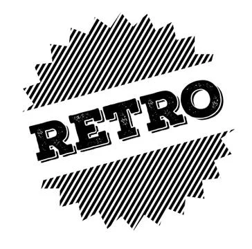 Retro black stamp Stock Illustration