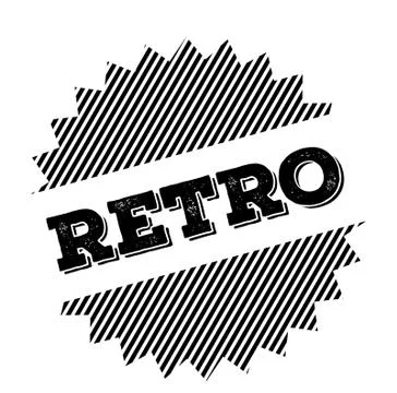 Retro black stamp Illustrazione stock