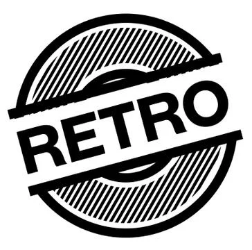 Retro black stamp Illustrazione stock