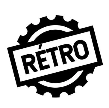 Retro black stamp イラスト素材