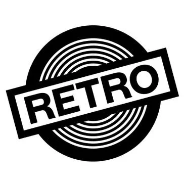 Retro black stamp 스톡 일러스트