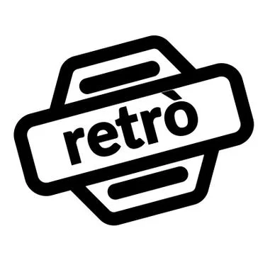 Retro black stamp Illustrazione stock