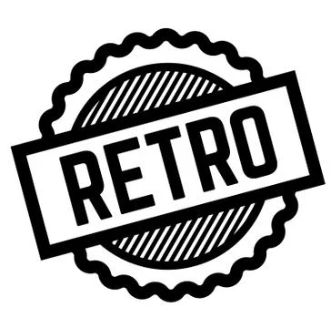 Retro black stamp 스톡 일러스트