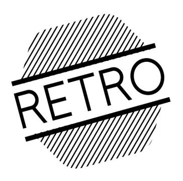 Retro black stamp Illustrazione stock